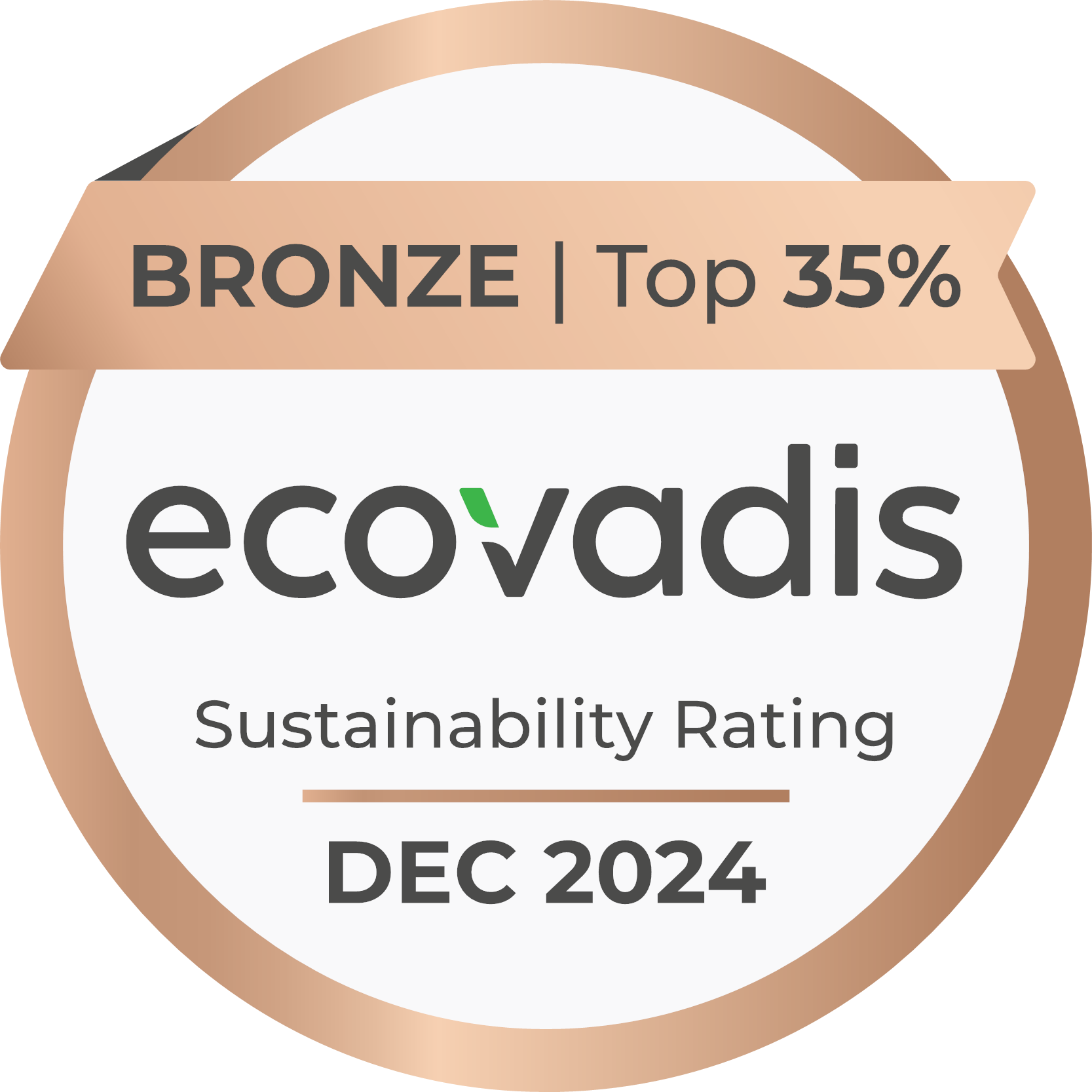 ecovadis top 35%